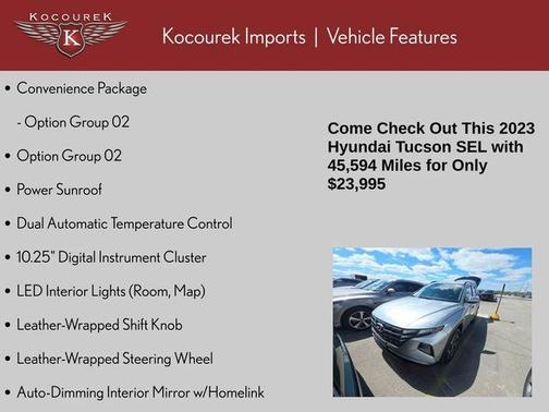 Shimmering Silver 2023 Hyundai TUCSON SEL