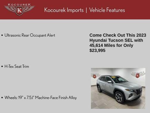 Shimmering Silver 2023 Hyundai TUCSON SEL