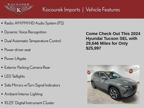 Hampton Gray 2024 Hyundai TUCSON SEL