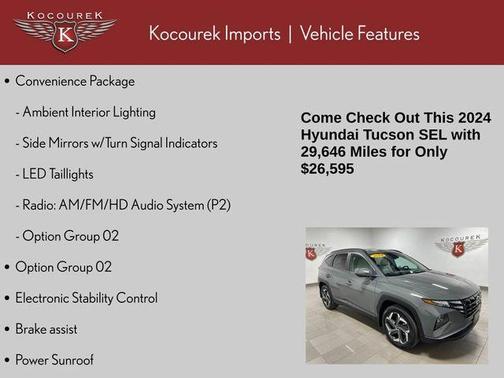 Hampton Gray 2024 Hyundai TUCSON SEL