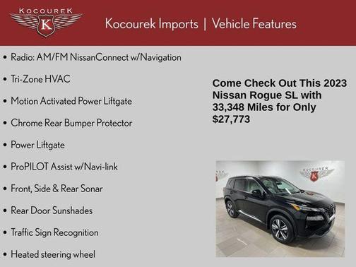 Black 2023 Nissan Rogue SL