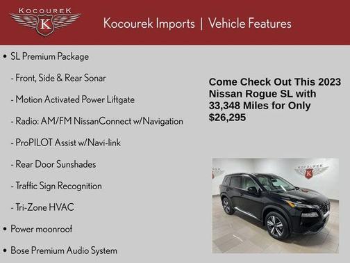 Black 2023 Nissan Rogue SL