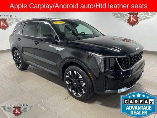 Black 2025 Kia Sorento X-Line EX
