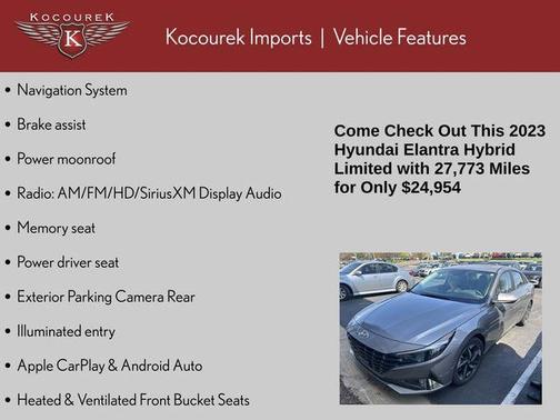 Metal 2023 Hyundai ELANTRA HEV Limited