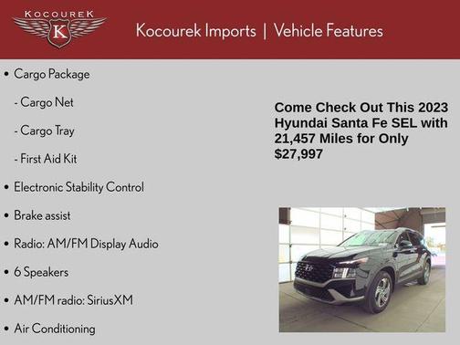 Twilight Black 2023 Hyundai SANTA FE SEL