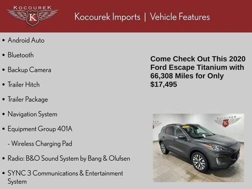 Magnetic 2020 Ford Escape Titanium