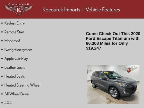 Magnetic 2020 Ford Escape Titanium