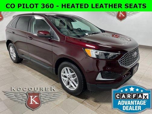 Burgundy 2024 Ford Edge SEL