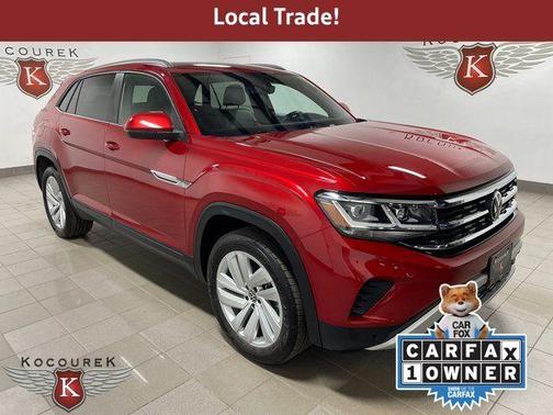 Aurora Red Metallic 2023 Volkswagen Atlas Cross Sport 3.6L V6 SE w/Technology