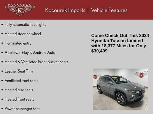 Hampton Gray 2024 Hyundai TUCSON Limited