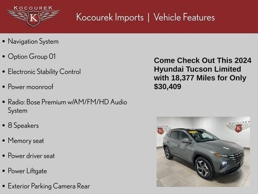 Hampton Gray 2024 Hyundai TUCSON Limited