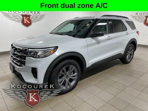 Space White Metallic 2026 Ford Explorer Active