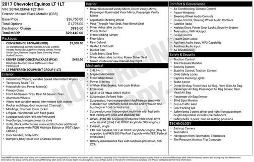 Mosaic Black Metallic 2017 Chevrolet Equinox 1LT