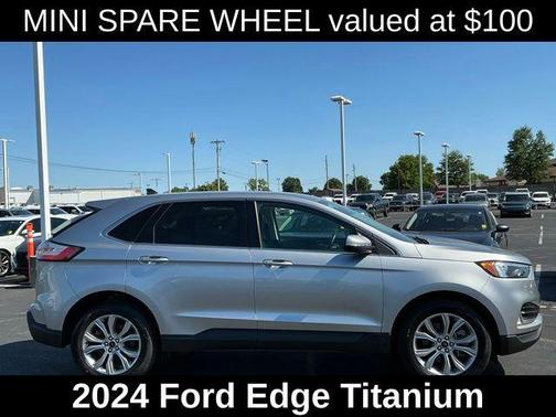 Silver Metallic 2024 Ford Edge Titanium