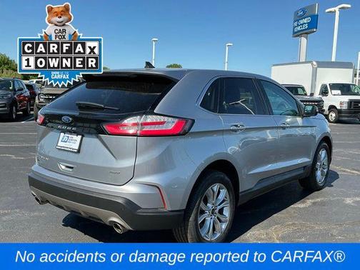 Silver Metallic 2024 Ford Edge Titanium