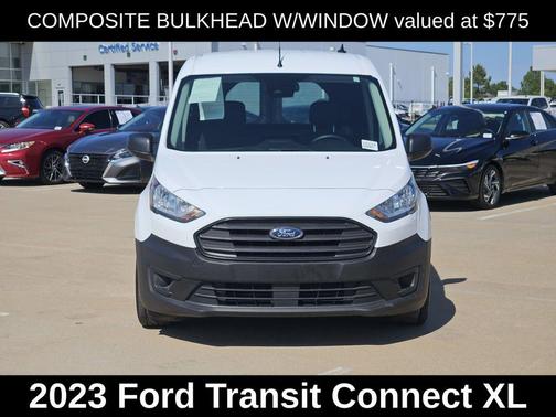 Frozen White 2023 Ford Transit Connect XL Cargo Van