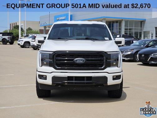 Star White Metallic Tri-Coat 2025 Ford F-150 Lariat