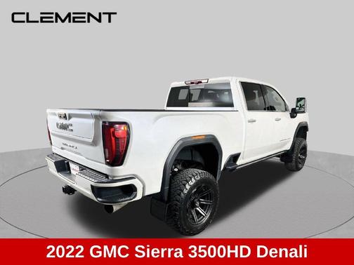 White Frost Tri-Coat 2022 GMC Sierra 3500 Denali