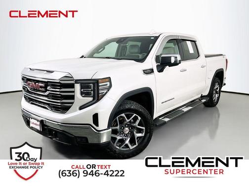 White Frost Tri-Coat 2022 GMC Sierra 1500 SLT