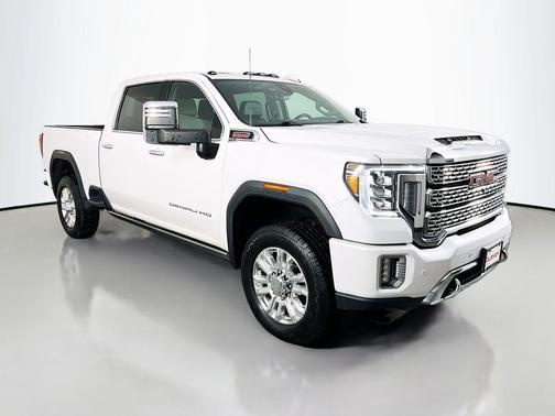 White Frost Tri-Coat 2023 GMC Sierra 3500 Denali