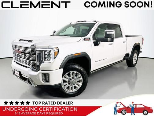 White Frost Tri-Coat 2023 GMC Sierra 3500 Denali