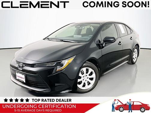 Midnight Black Metallic 2025 Toyota Corolla LE