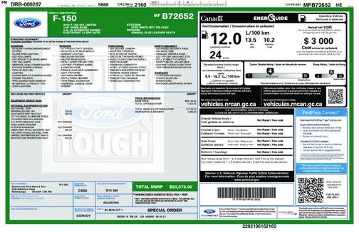Star White 2021 Ford F-150 Limited