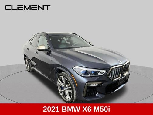 Arctic Gray Metallic 2021 BMW X6 M50i
