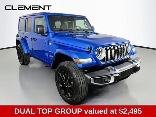 Hydro Blue Pearl 2024 Jeep Wrangler 4xe Sahara