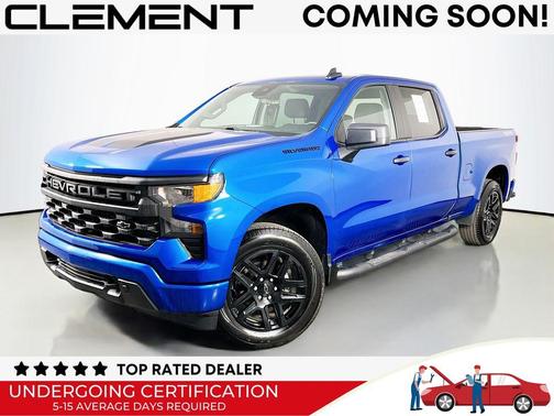 Glacier Blue Metallic 2024 Chevrolet Silverado 1500 Custom