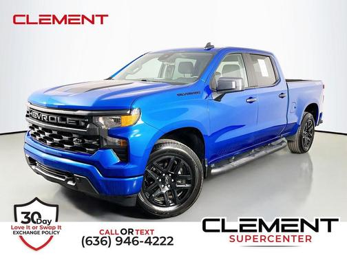 Glacier Blue Metallic 2024 Chevrolet Silverado 1500 Custom