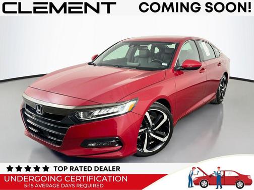 Red 2018 Honda Accord Sport