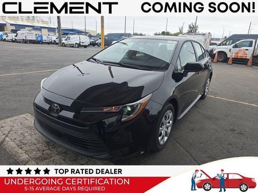 Midnight Black Metallic 2025 Toyota Corolla LE