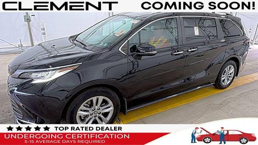 Midnight Black Metallic 2022 Toyota Sienna Limited