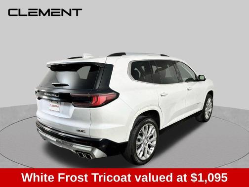 White Frost Tri-Coat 2024 GMC Acadia Denali