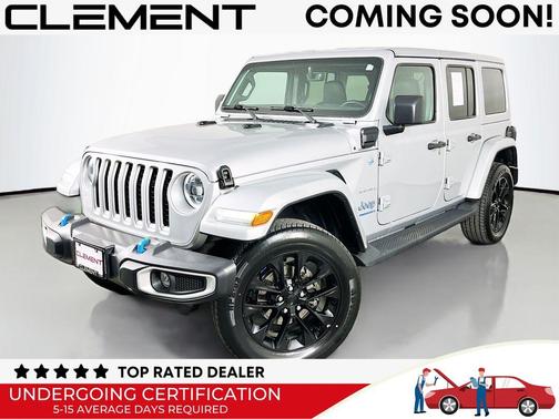 Silver Zynith Clearcoat 2023 Jeep Wrangler 4xe Sahara