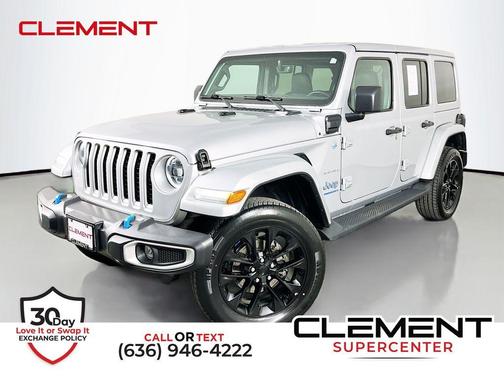 Silver Zynith Clearcoat 2023 Jeep Wrangler 4xe Sahara