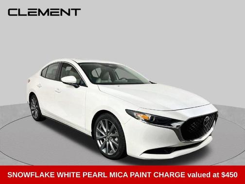 Snowflake White Pearl 2024 Mazda Mazda3 FWD w/Preferred Package