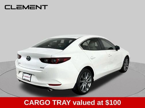 Snowflake White Pearl 2024 Mazda Mazda3 FWD w/Preferred Package