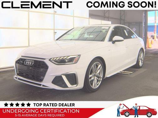 Ibis White 2023 Audi A4 45 S line Premium Plus