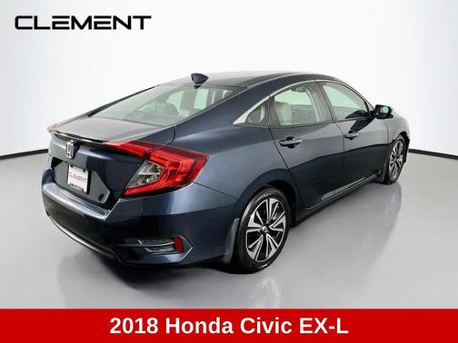 Polished Metal Metallic 2018 Honda Civic EX-L
