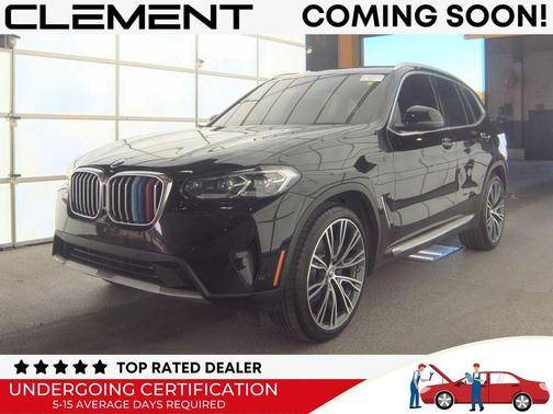 Black Sapphire Metallic 2022 BMW X3 sDrive30i