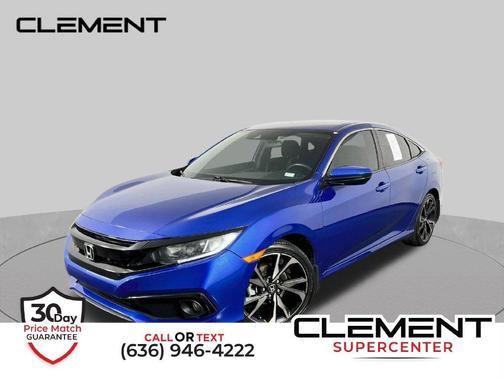 Aegean Blue Metallic 2021 Honda Civic Sport