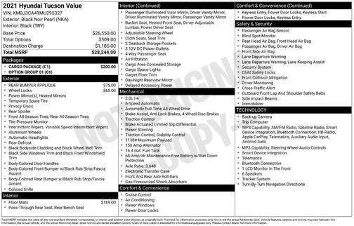Black Noir Pearl 2021 Hyundai TUCSON Value