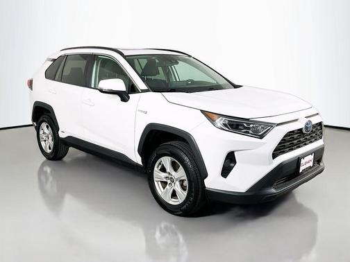Super White 2021 Toyota RAV4 Hybrid XLE