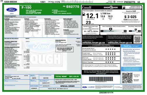 Atlas Blue Metallic 2023 Ford F-150 Lariat