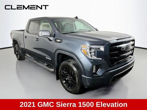 Pacific Blue Metallic 2021 GMC Sierra 1500 Elevation