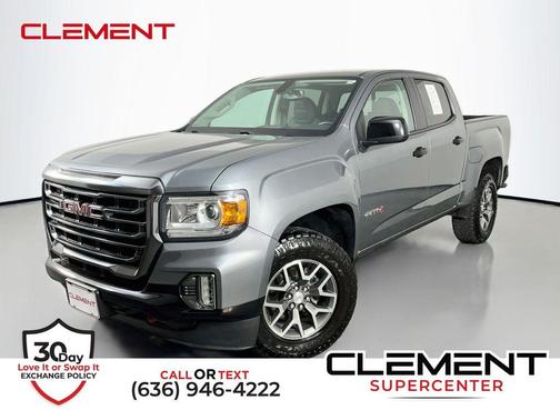 Satin Steel Metallic 2022 GMC Canyon AT4 w/Cloth