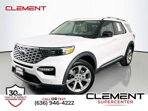 Oxford White 2020 Ford Explorer Platinum