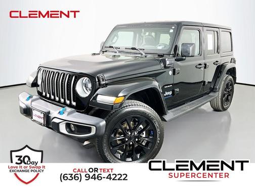 Black Clearcoat 2023 Jeep Wrangler 4xe Sahara